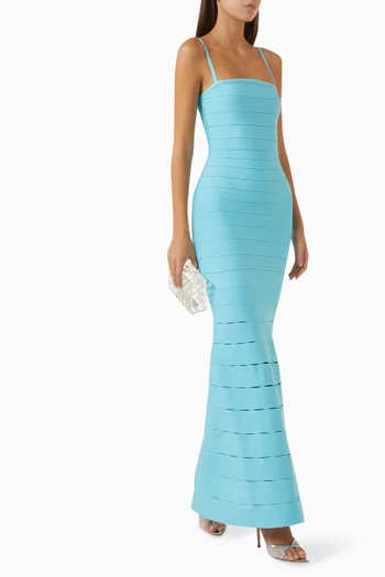 The Elora Gown in Bandage-knit