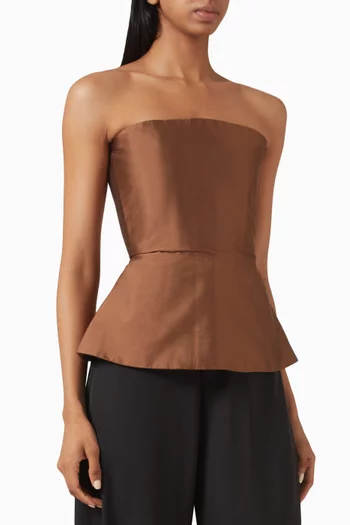 Veya Corset Top in Satin