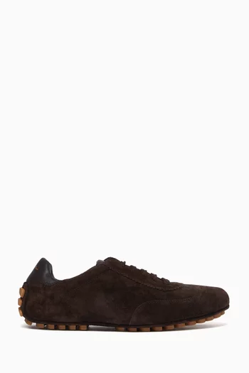Sneakers in Suede & Calf Leather