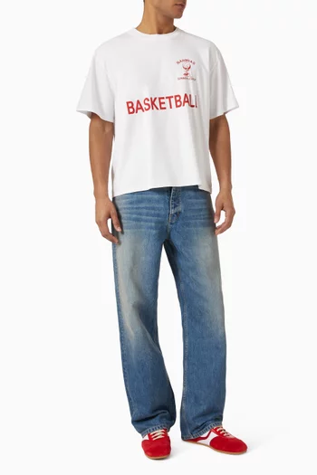 Youth Basketball Boxy T-shirt in Cotton