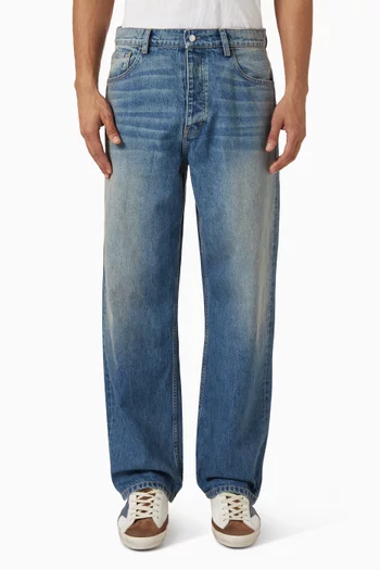Ocean Wash Baggy Jeans in Denim