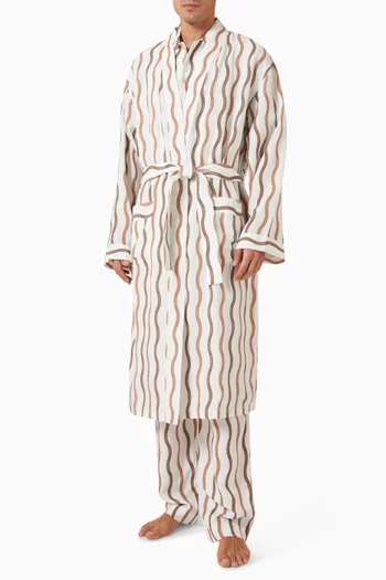 x La Marzocco Tefe Robe in Linen-blend