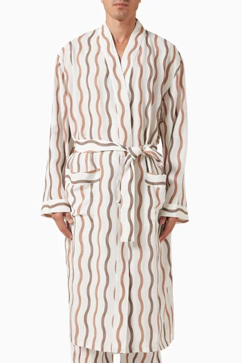 x La Marzocco Tefe Robe in Linen-blend