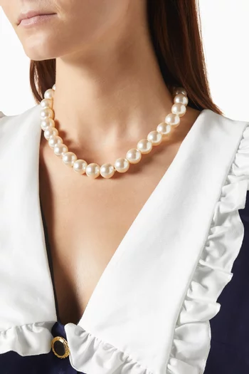 Crystal & Pearl Choker
