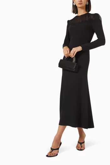 Gathered Yoke Dress in Georgette