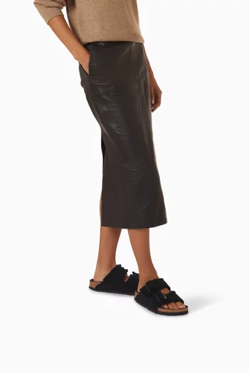 Arizona Shearling Sandals in Suede
