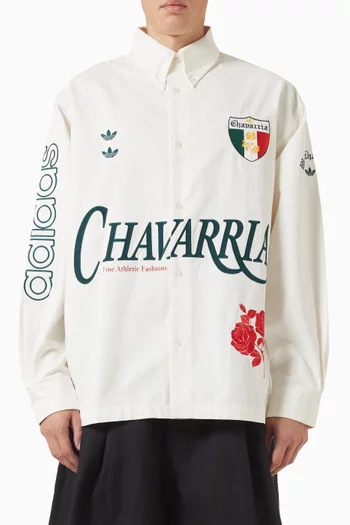 x Willy Chavarria Button-up Shirt in Cotton