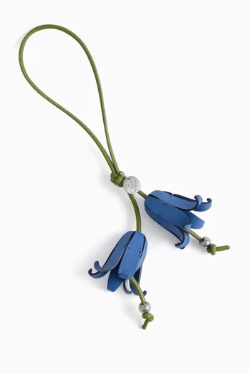 Bluebells Bag Charm in Leather