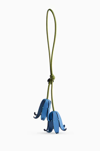 Bluebells Bag Charm in Leather
