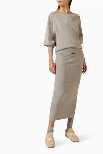 Rib-knit Skirt