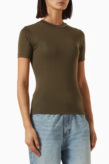 Soft Rib Fitted T-shirt
