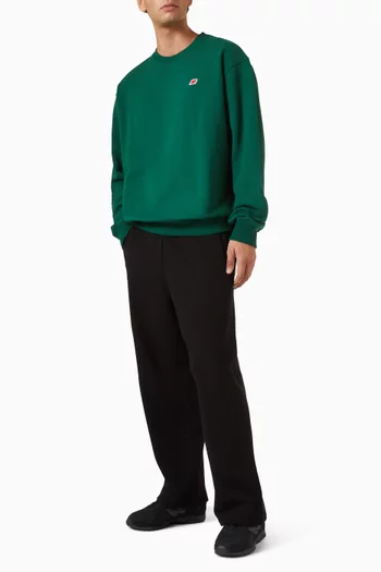 Made in USA Core Crewneck Sweatshirt in Cotton-fleece