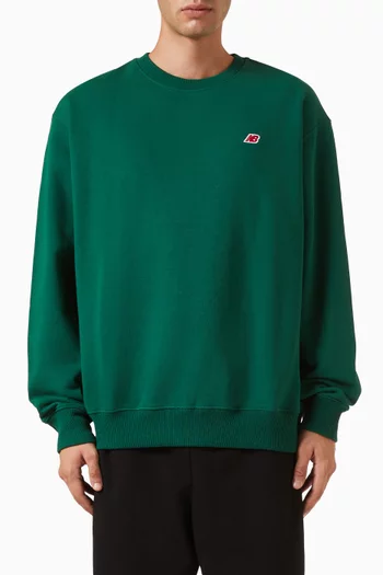 Made in USA Core Crewneck Sweatshirt in Cotton-fleece