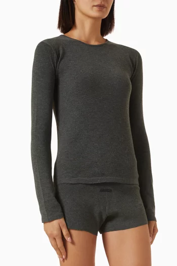 Slim-fit Knit T-shirt