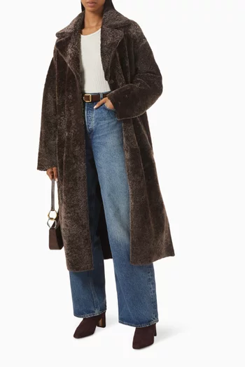 Ines Coat in Merinillo Alba Nappa Leather