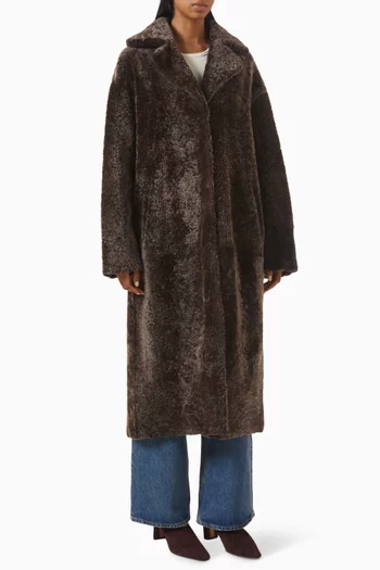 Ines Coat in Merinillo Alba Nappa Leather