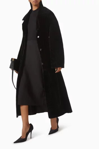 Rien Reversible Coat in Merino Velvet