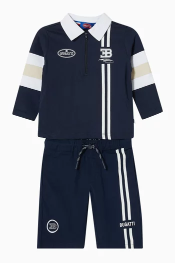 Straps Sweatshorts in Cotton