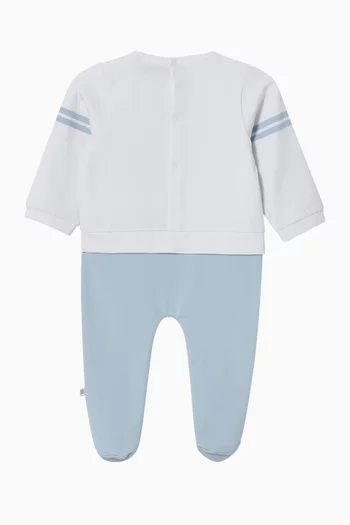 Logo Sleepsuit in Cotton