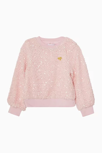 Genevieve Sequin Top in Boucle