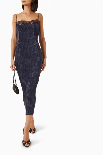 Lumi Lace-trim Midi Dress