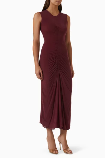 Gisela Ruched Midi Dress