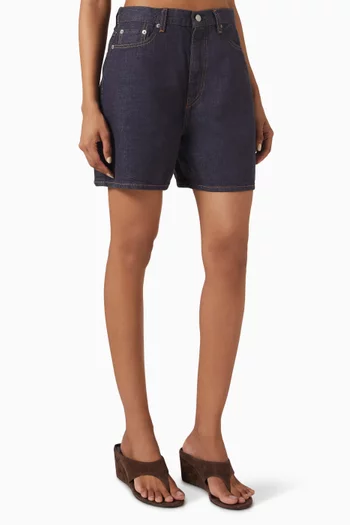 High-waist Shorts in Denim