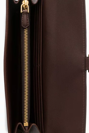 محفظة كبيرة جلد نابا