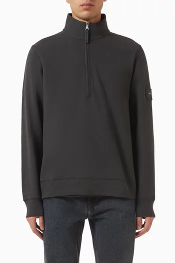 Utility Badge Sweatshirt in Cotton Blend