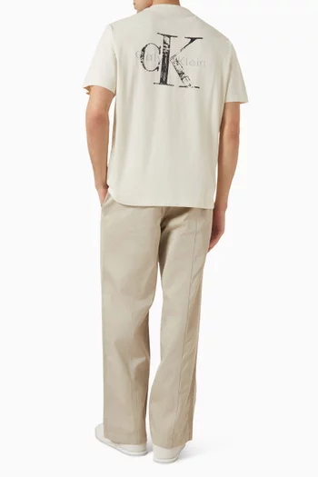 Monogram Logo T-shirt in Cotton