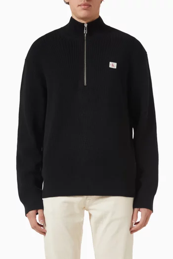 Half-zip Sweater in Cotton