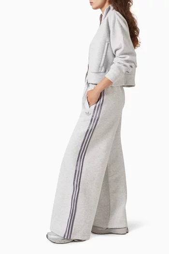 Spacer Wide-leg Sweatpants in Cotton-blend