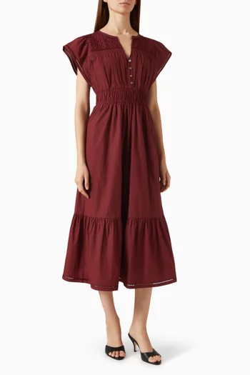Gianna Shirred-waist Dress