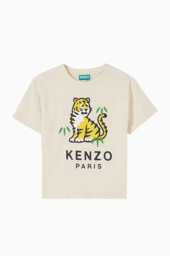 Tiger Graphic T-Shirt in Cotton Jersey