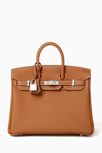 Unused Birkin 25 Bag in Togo Leather