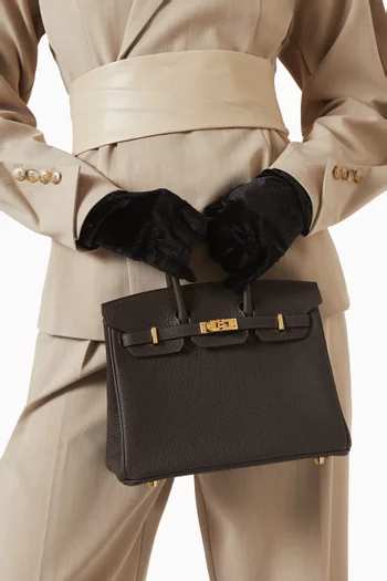 Unused Birkin 25 Bag in Togo Leather