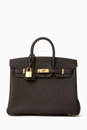 Unused Birkin 25 Bag in Togo Leather