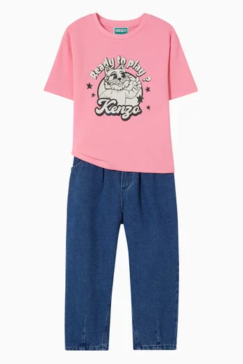 Straight-Leg Jeans in Denim