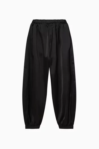Logo Sweatpants in Satin