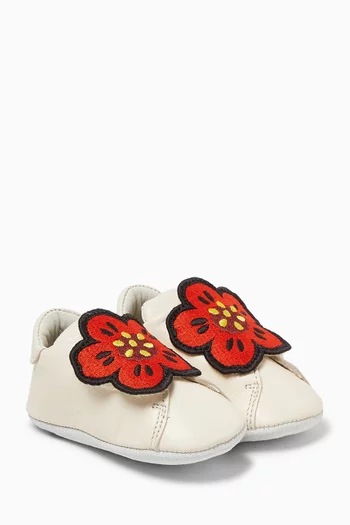 Baby Embroidered Floral Booties