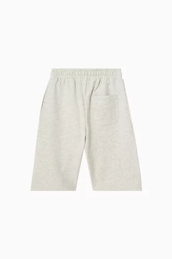 Logo Drawstring Sweat Shorts in Fleece