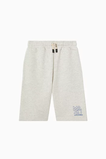 Logo Drawstring Sweat Shorts in Fleece