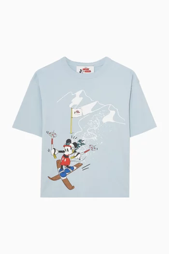 Disney Ski Theme T-shirt in Cotton