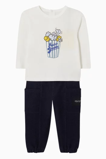 T-Shirt & Denim Pants Set