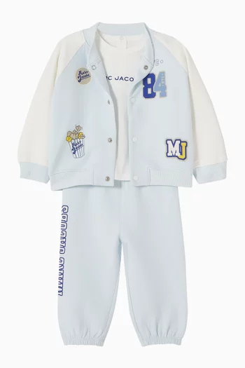 Three-piece Bomber Set in Jersey