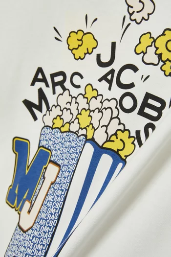 Popcorn Logo T-shirt in Cotton