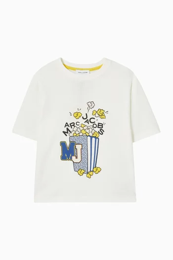 Popcorn Logo T-shirt in Cotton