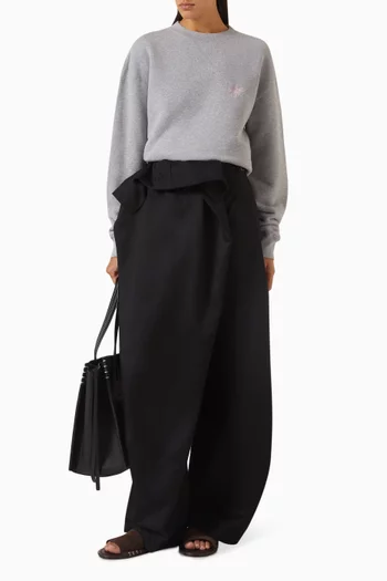 Ribbon Anchor Sweatshirt in Cotton-fleece