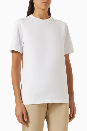 Embroidered Anchor T-shirt in Cotton-jersey