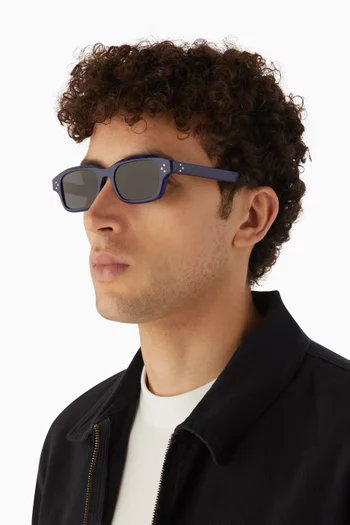 3 Dots Rectangle Sunglasses in Acetate